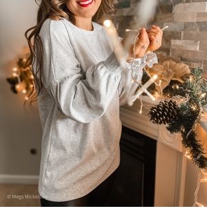 Long Ballon Sleeve Top